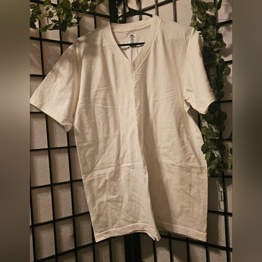 White Short Sleeve‎ Casual Tee